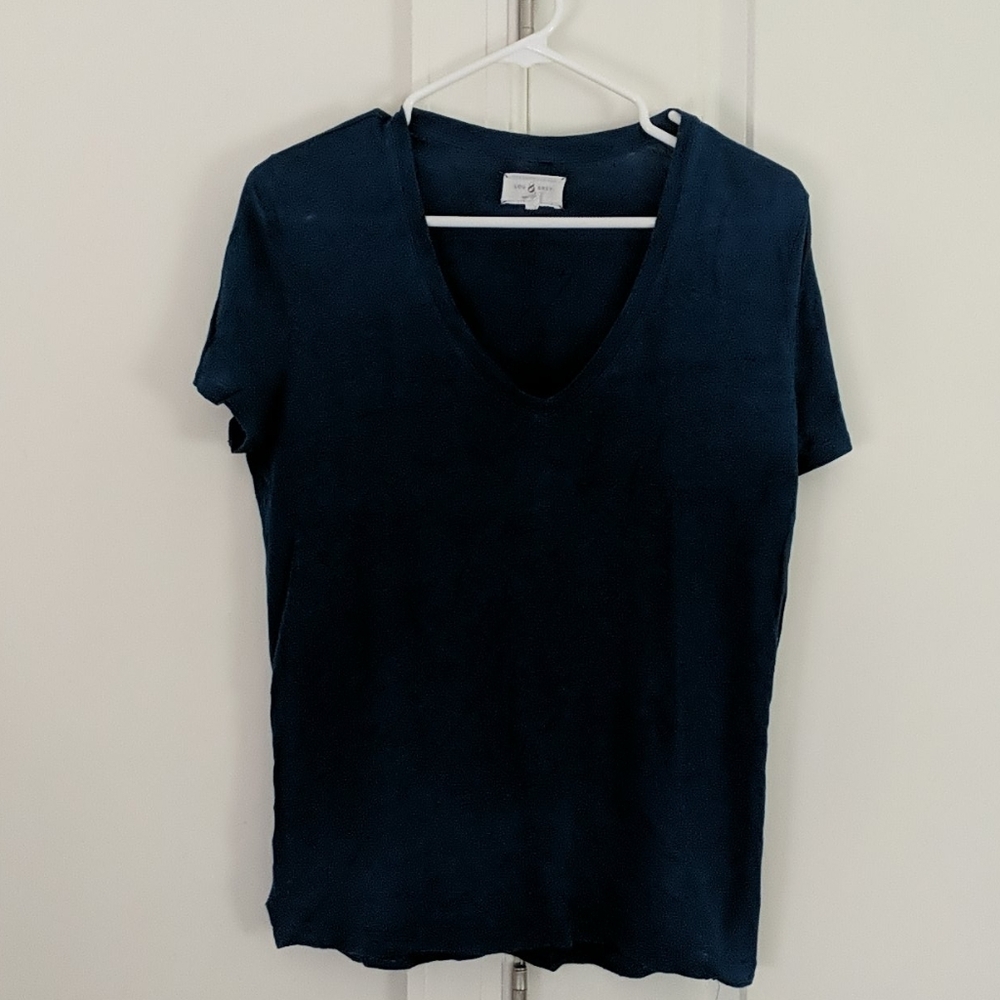 Lou & Grey Blue Linen Shirt